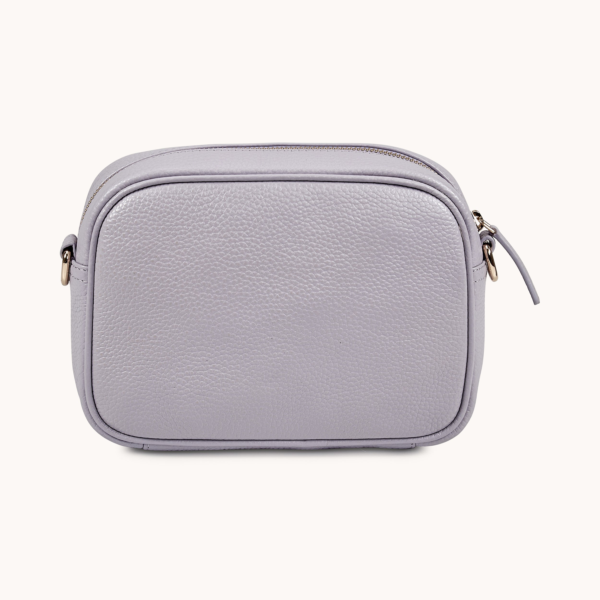 'KENT' Lilac Pebble Grain Real Leather Crossbody Bag