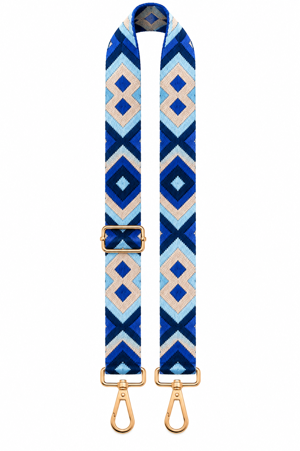 Blue Aztec Bag Strap