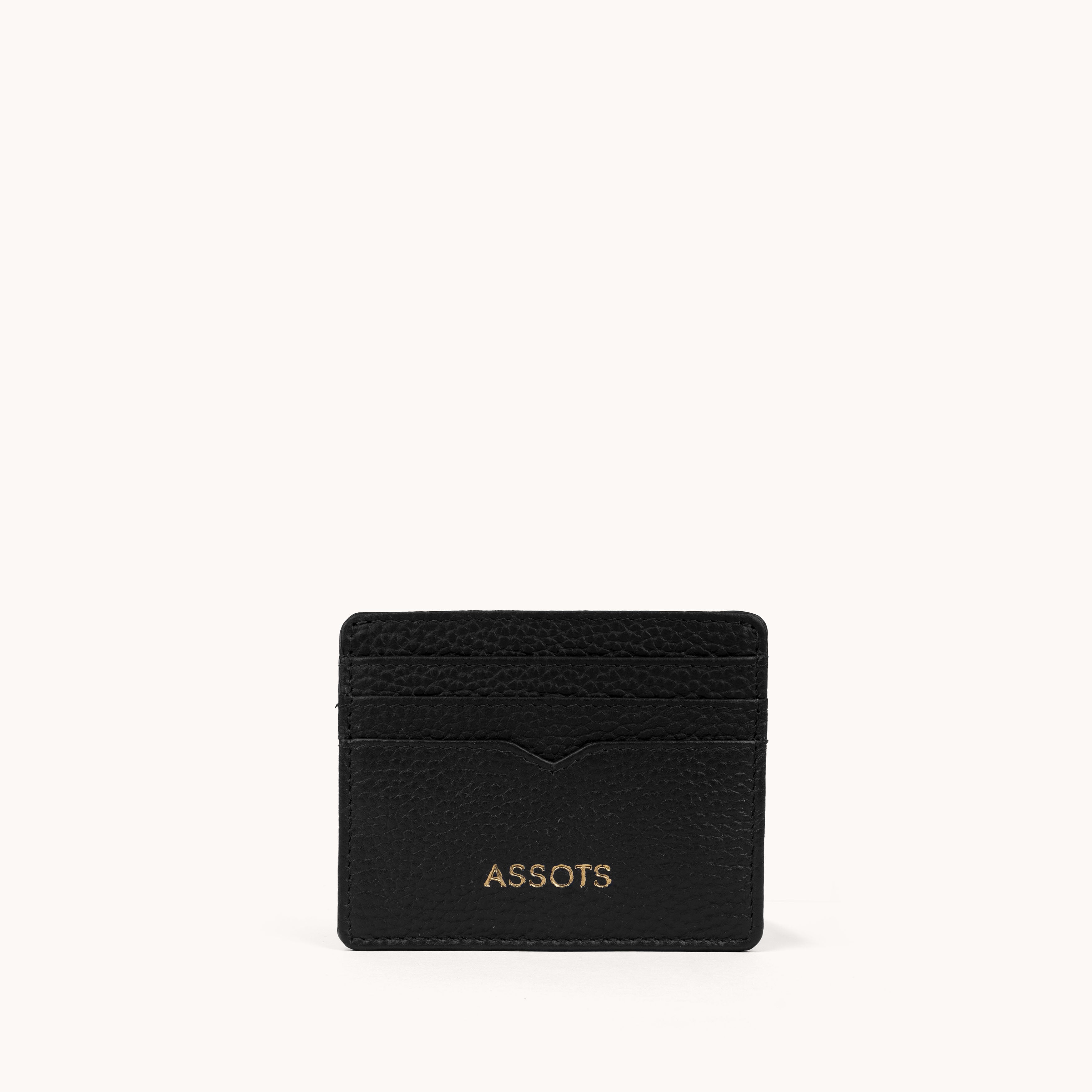 'CALI' Black Real Leather RFID Cardholder