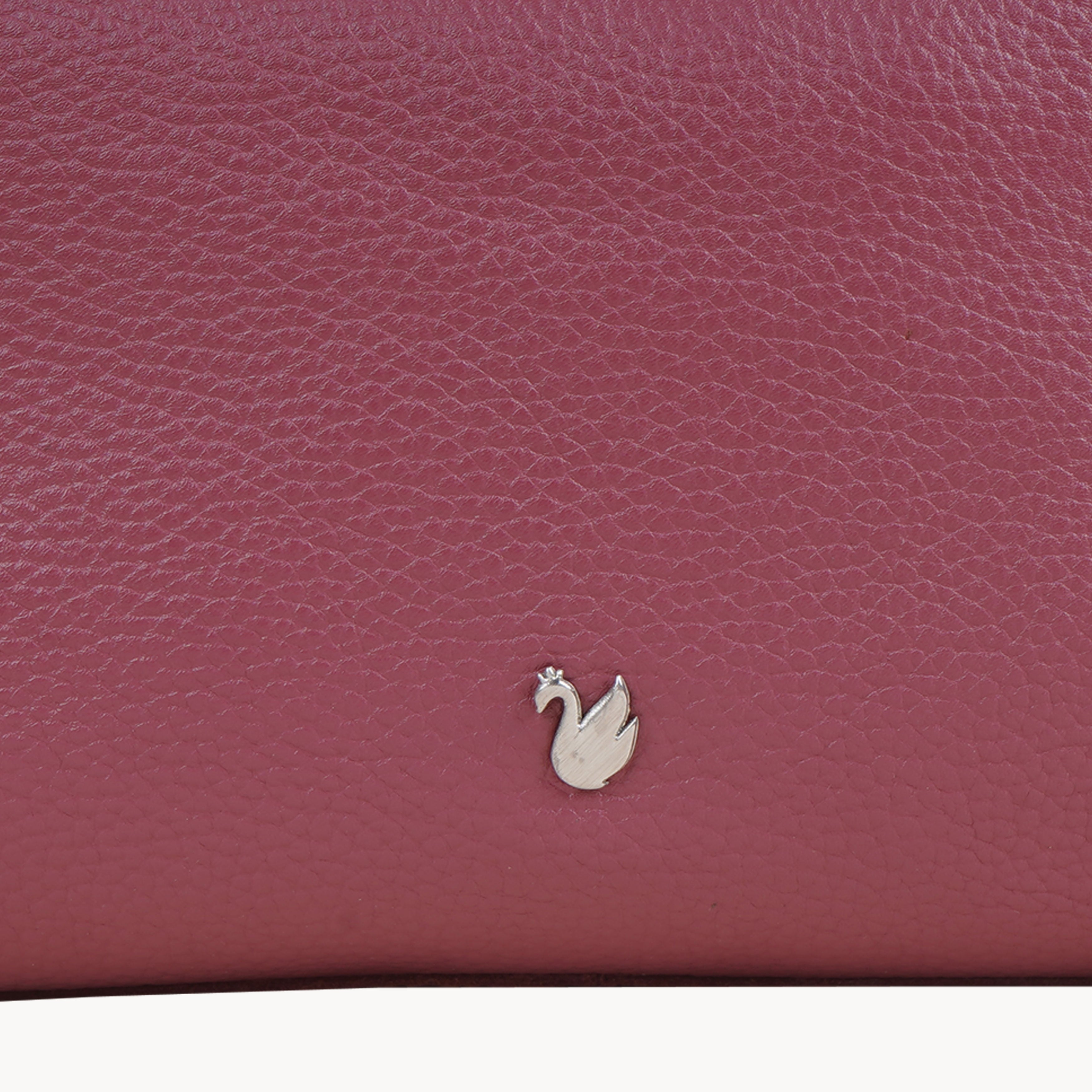 'City Bag' Carmine Pink Soft Pebble Grain Leather Shoulder Bag
