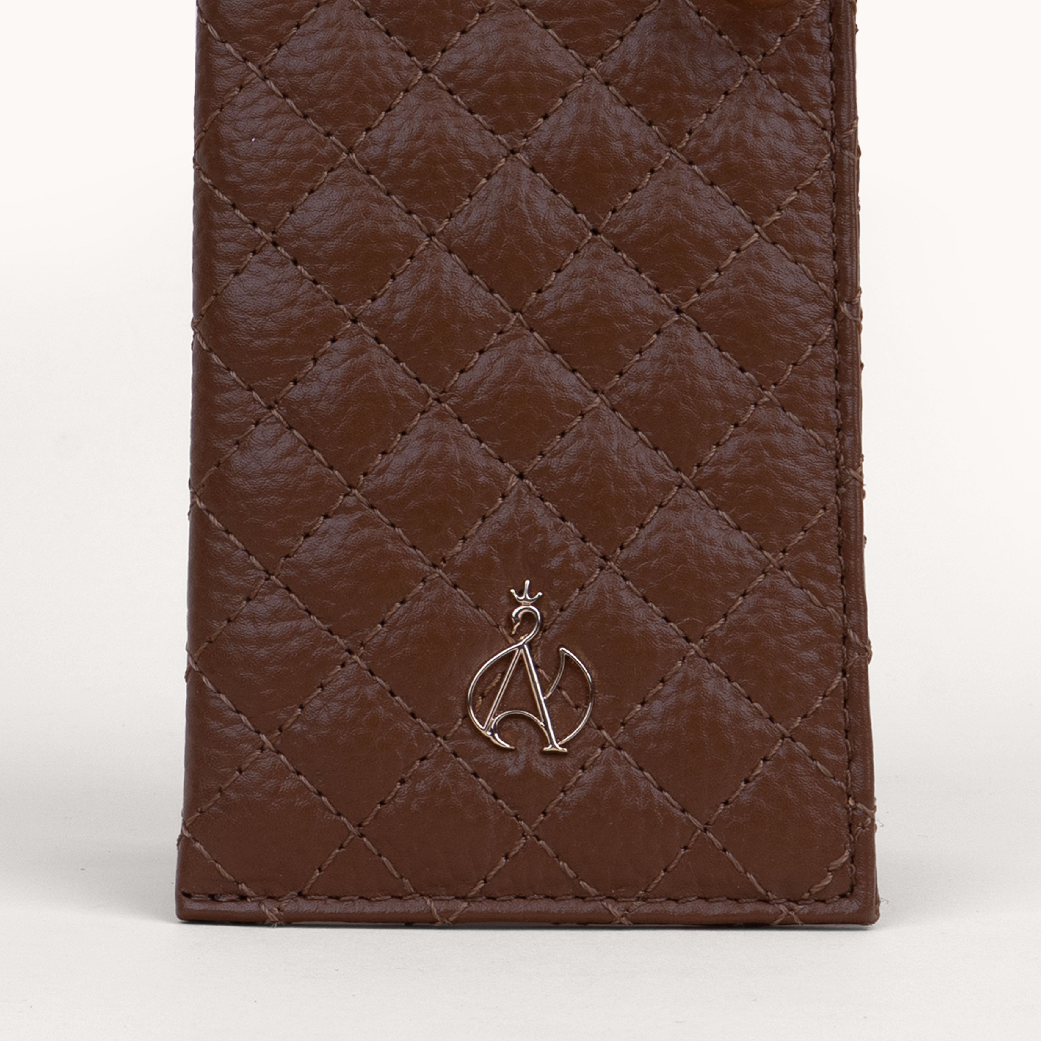 'IVY' Tan Real Leather Sunglass Case