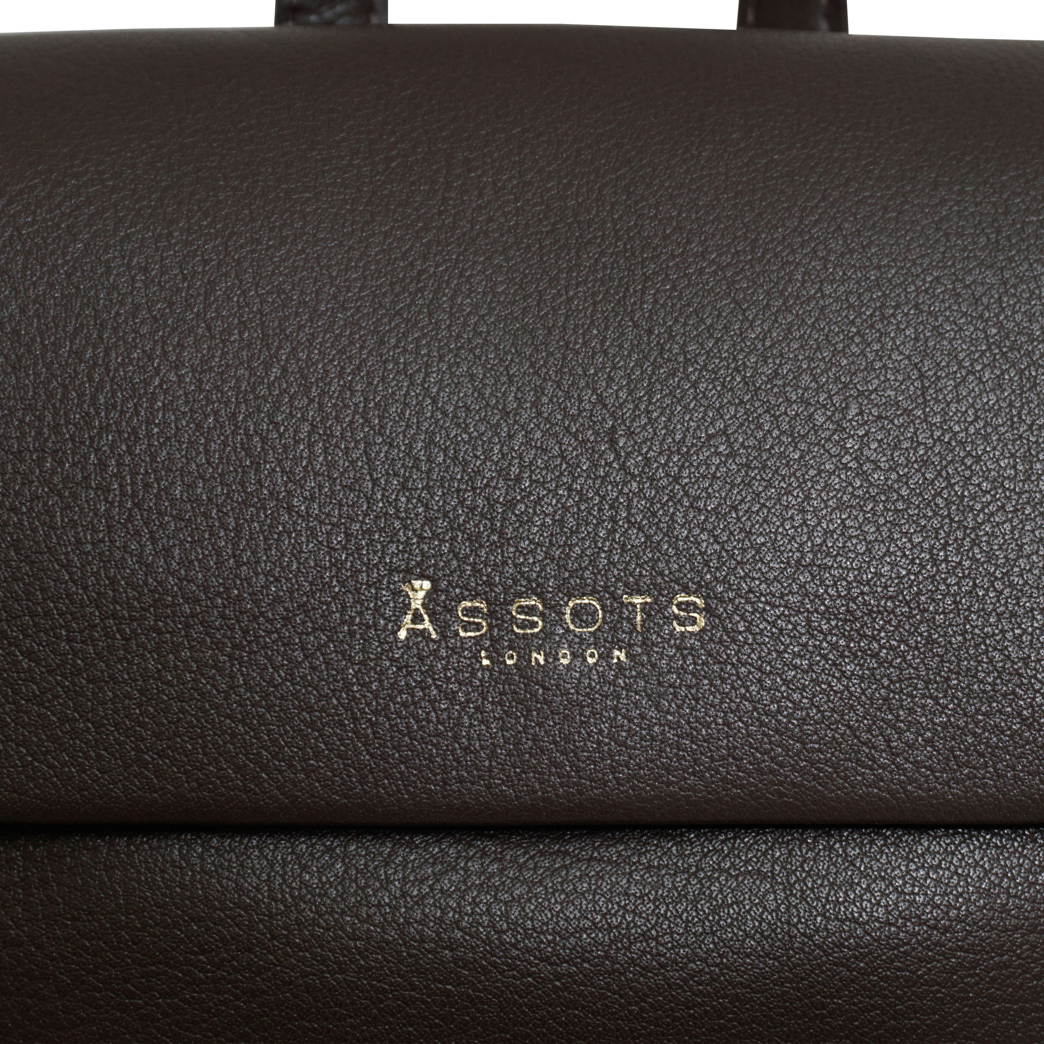 'JERMYN' Classic Mokka Brown Full Grain Leather Flap-over Backpack