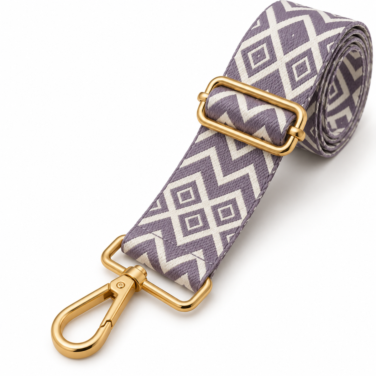 Lilac Geometric Bag Strap