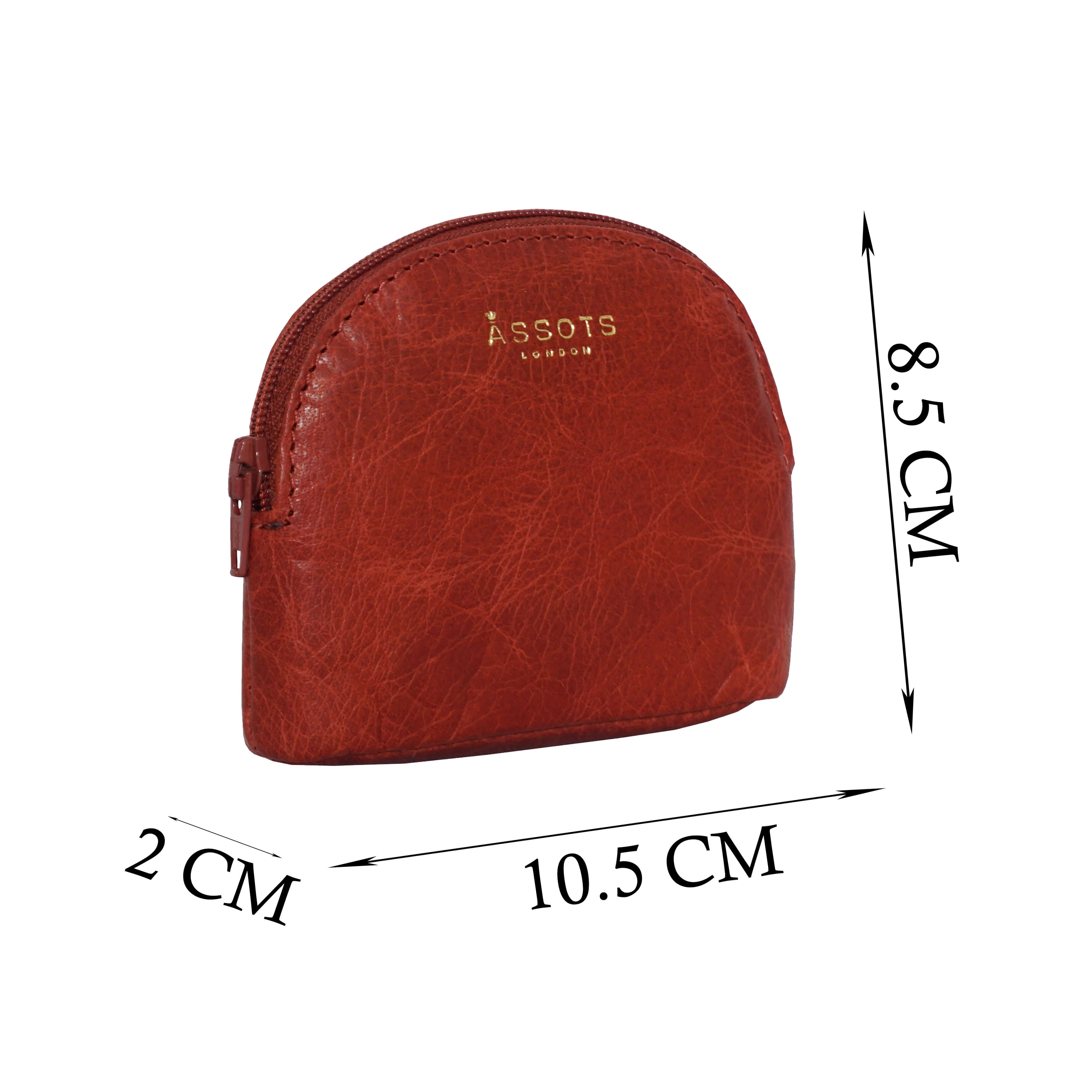 'LOTTY' Red Soft Small Leather Coin Purse