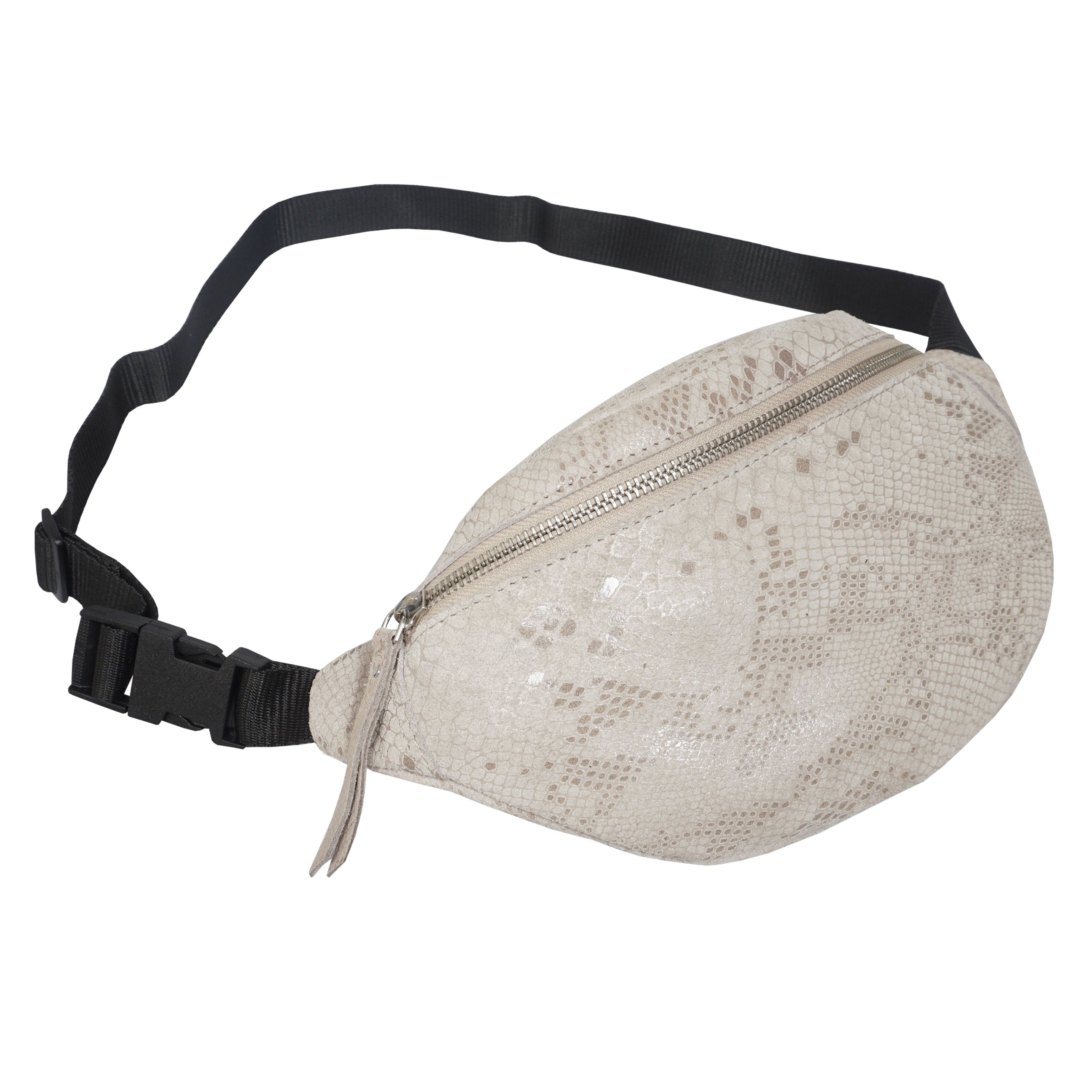 'NOAH' Nude Python Snake Leather Bum Belt Bag