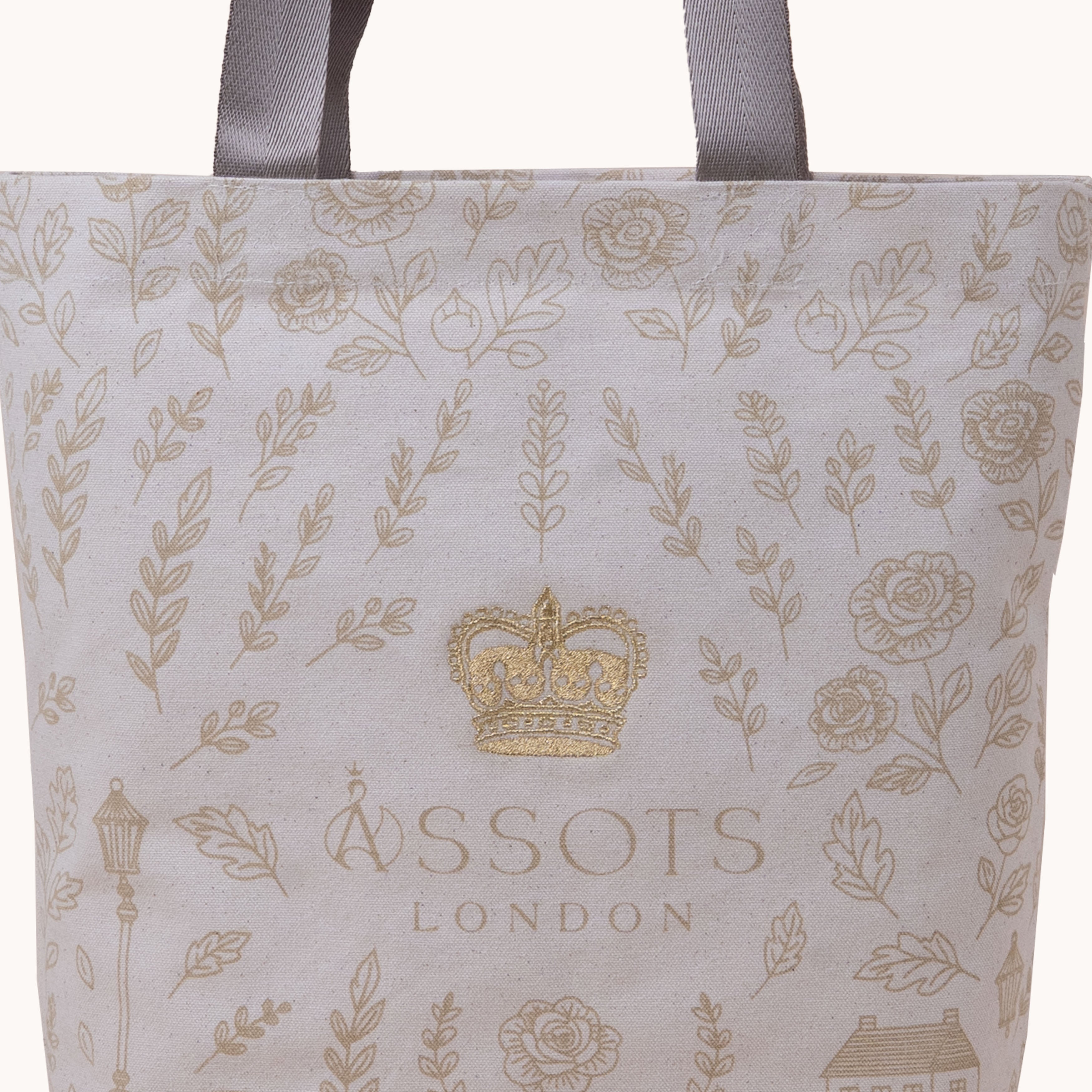'RICHMOND' Taupe Canvas Shopper