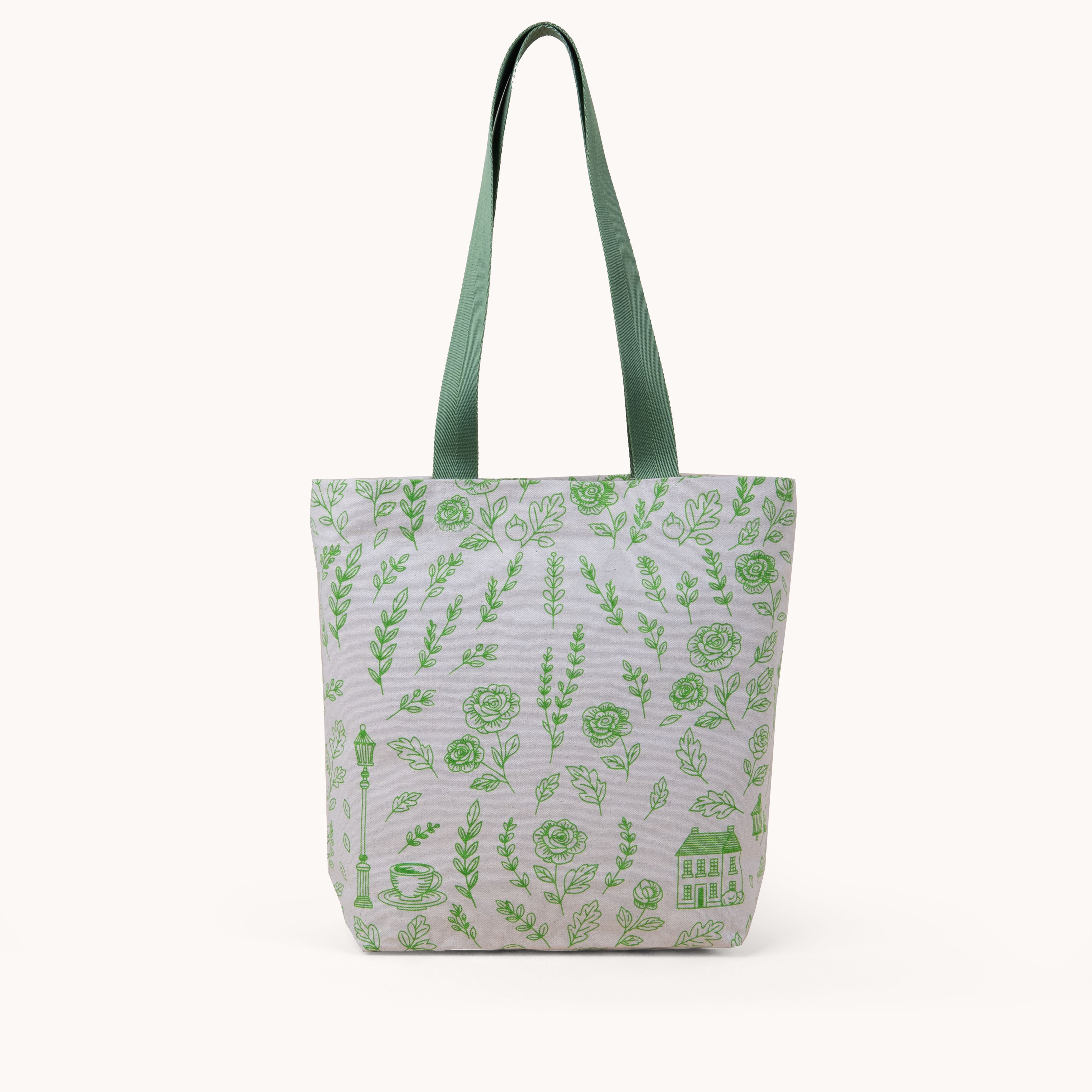 'RICHMOND' Matcha Green Canvas Shopper