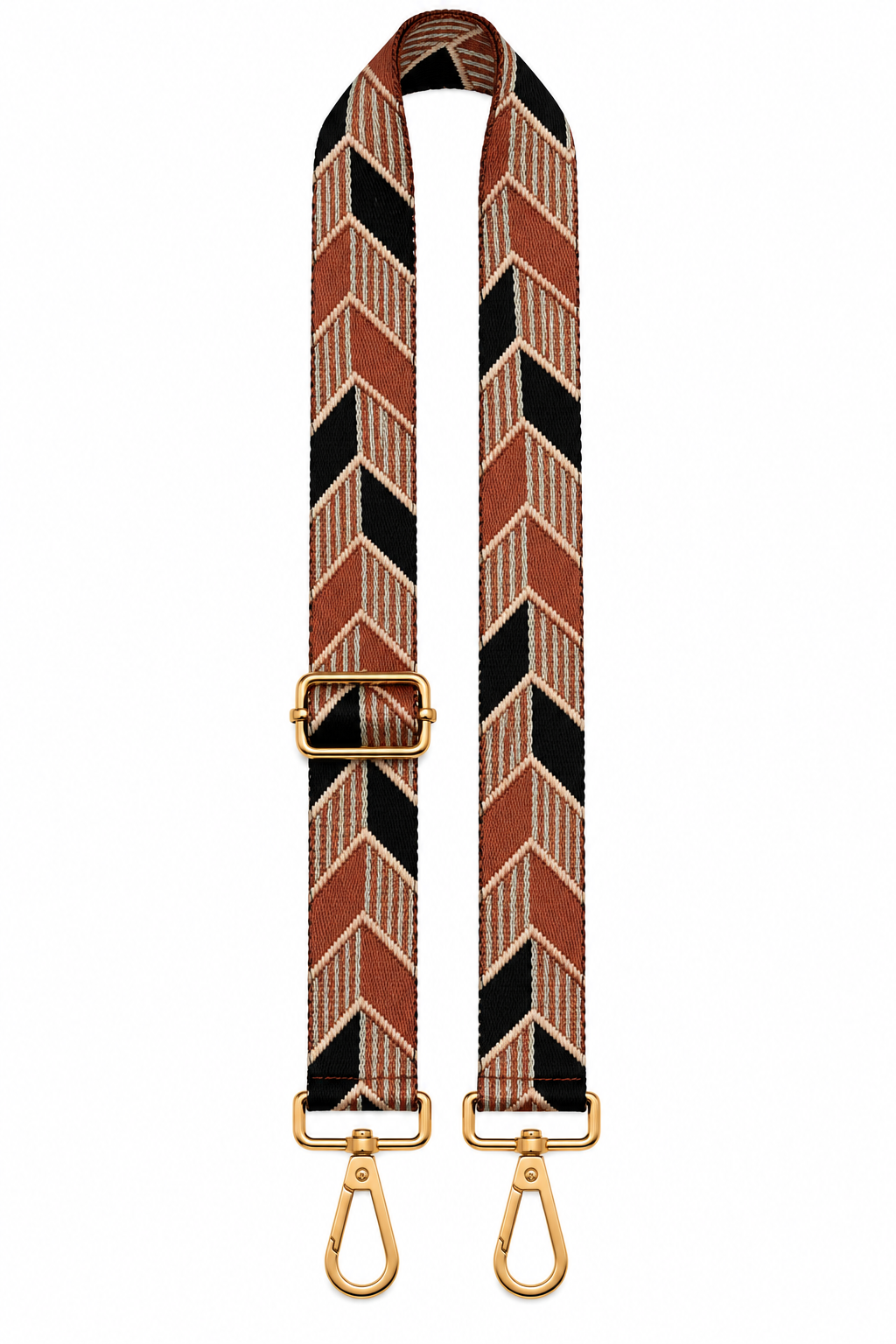 Rust Chevron Bag Strap