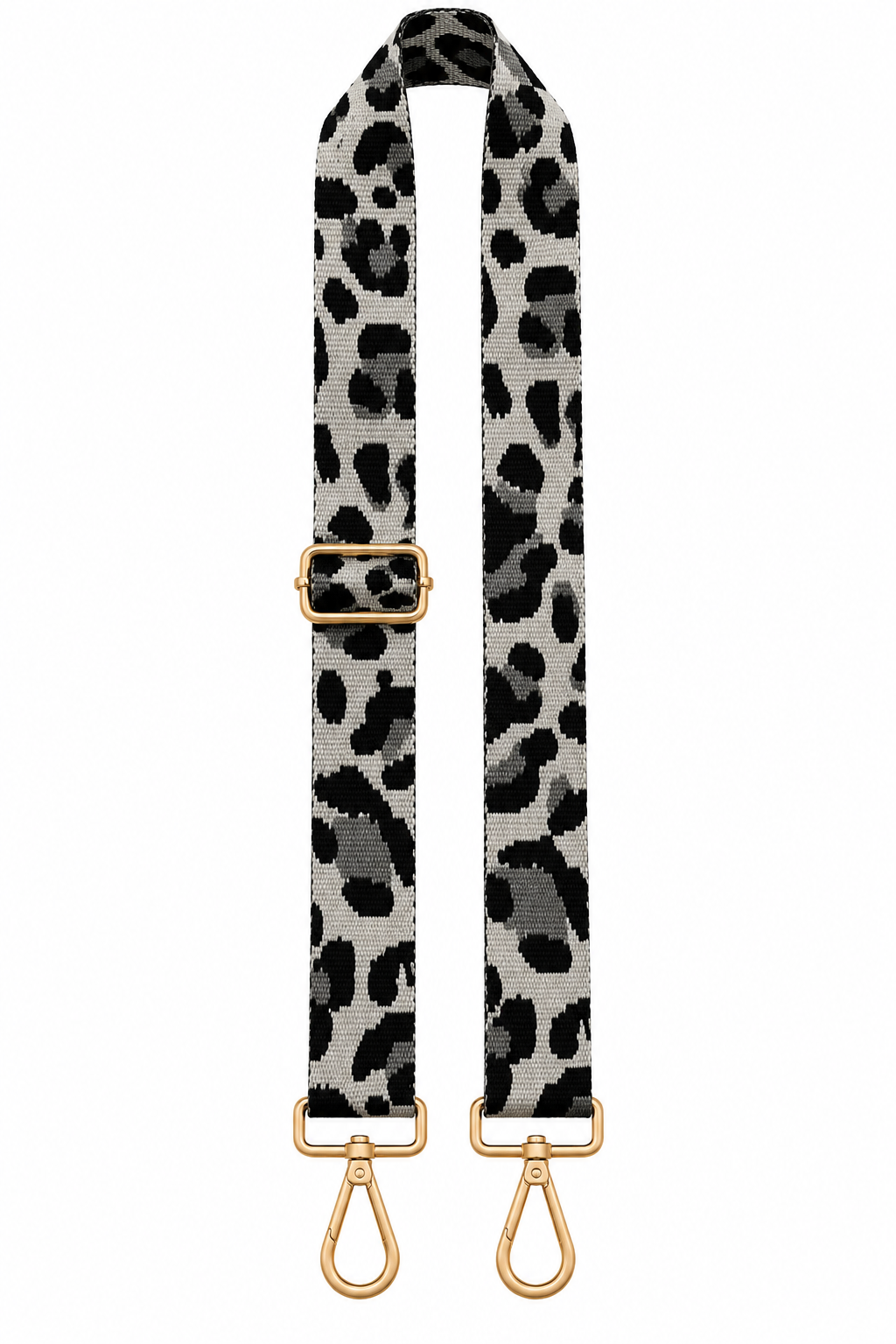 Silver Leopard Bag Strap