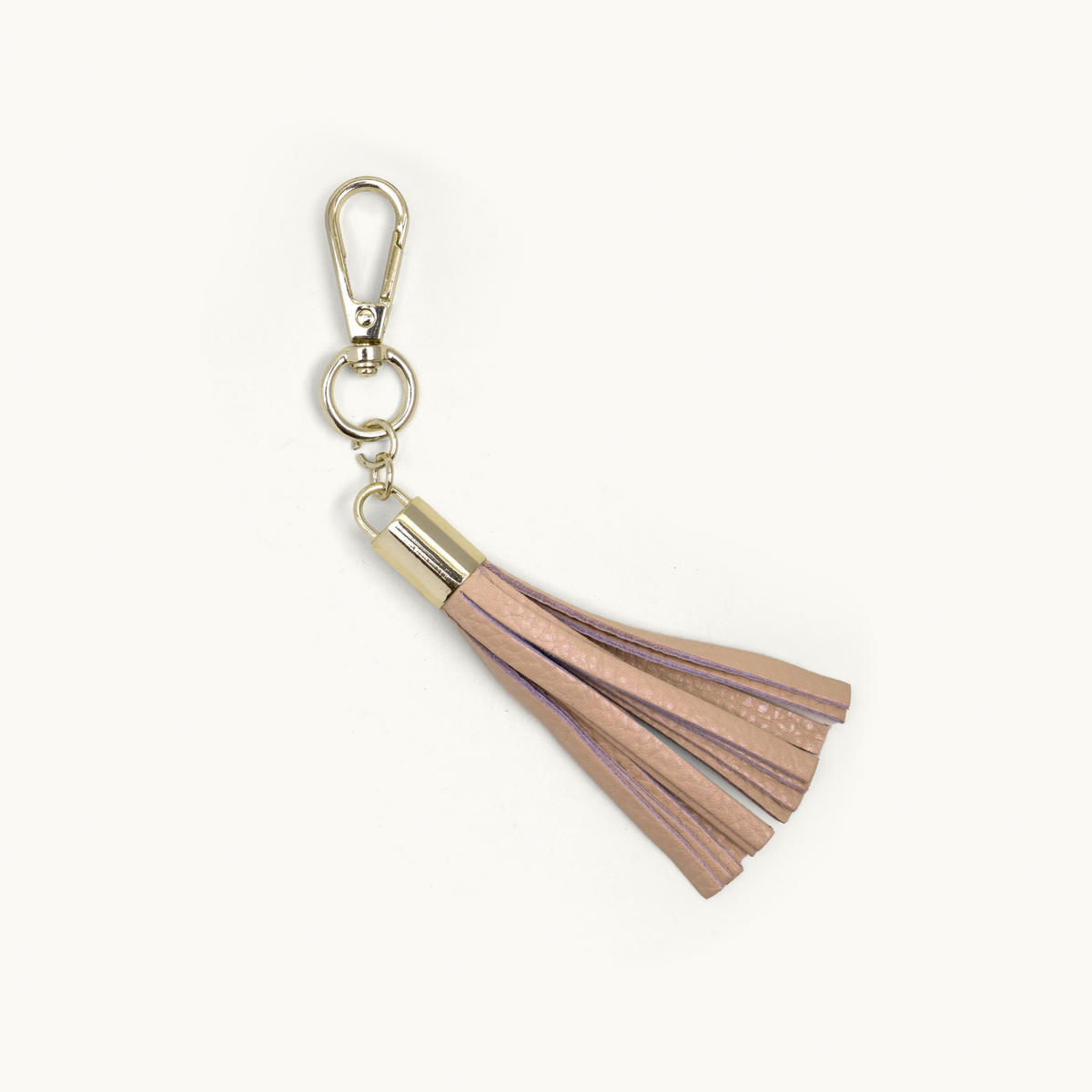 Peach Genuine Leather Tassel