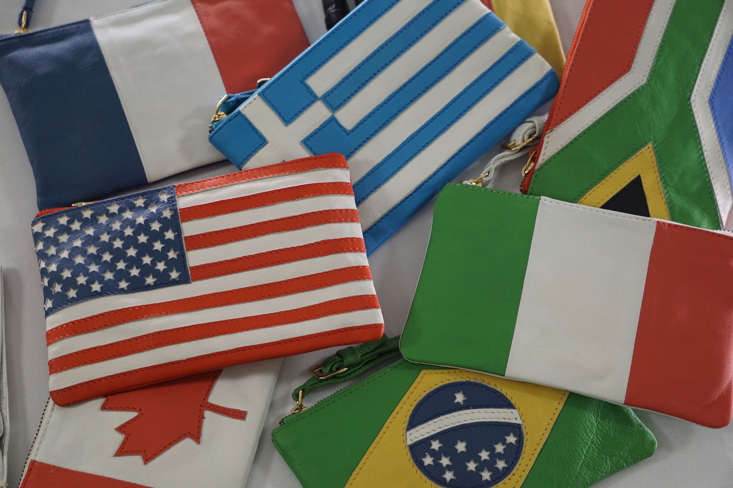 COUNTRY FLAG LEATHER BAGS