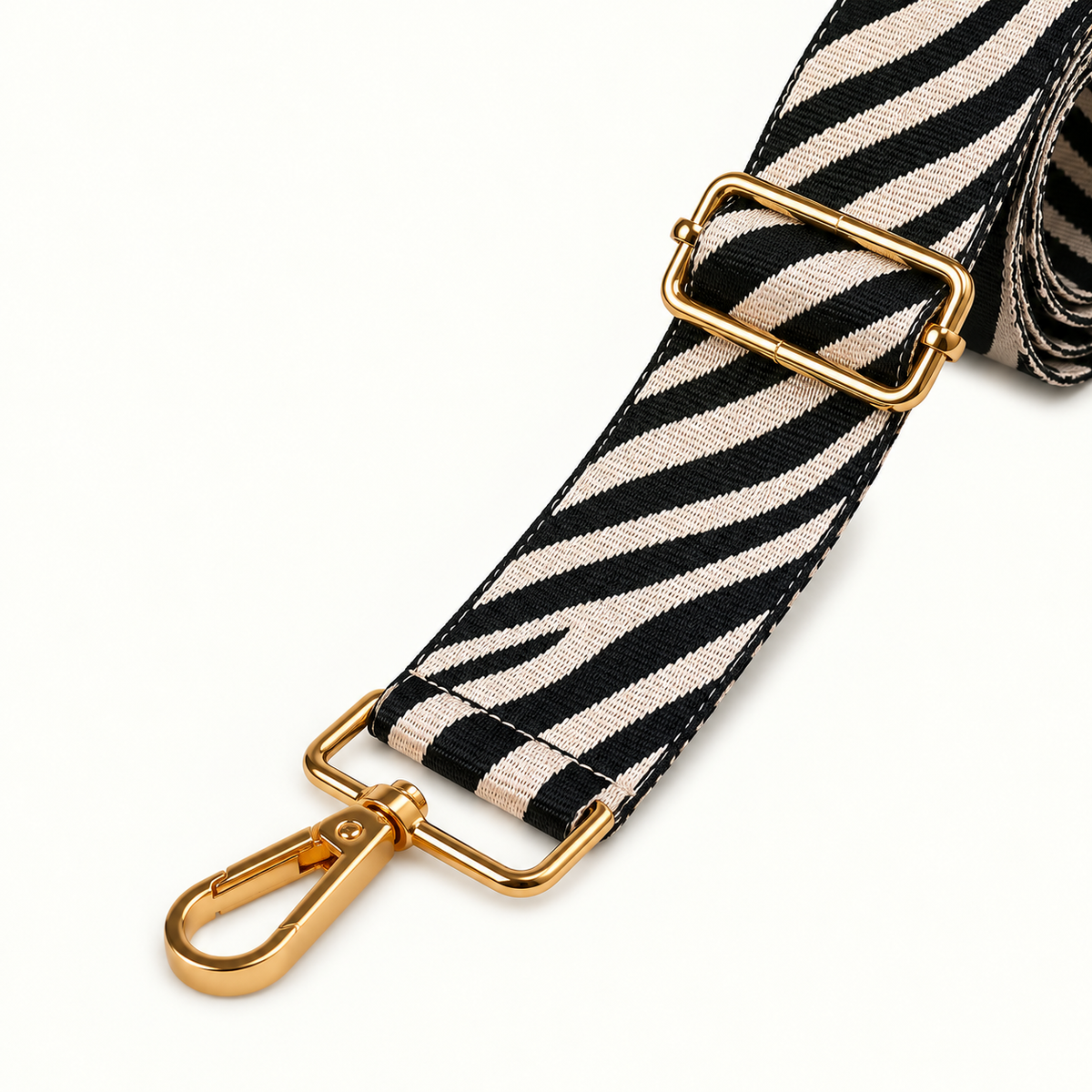 Cream Zebra Bag Strap