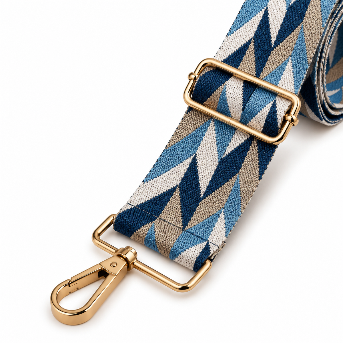 Blue Harlequin Bag Strap