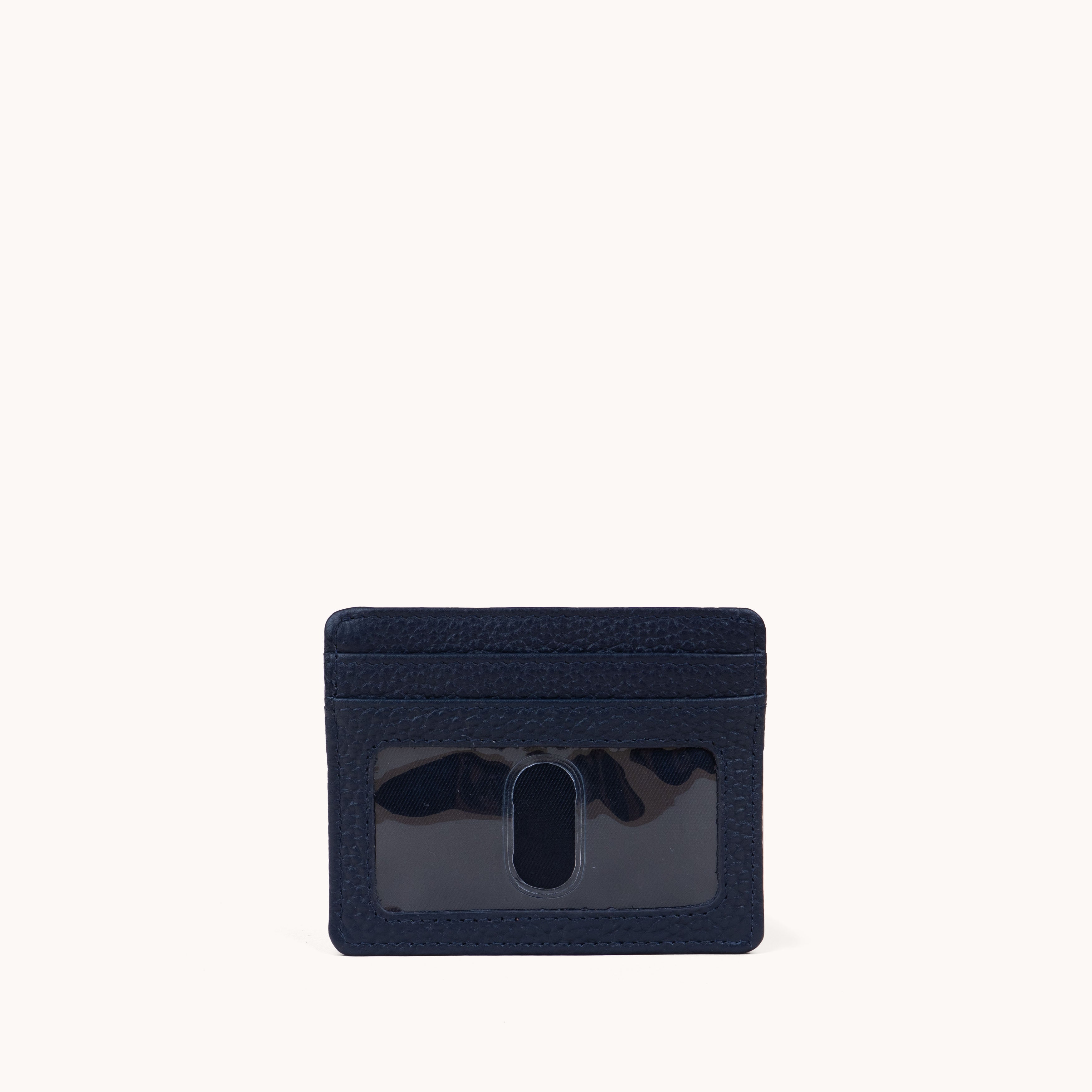 'CALI' Navy Real Leather RFID Cardholder