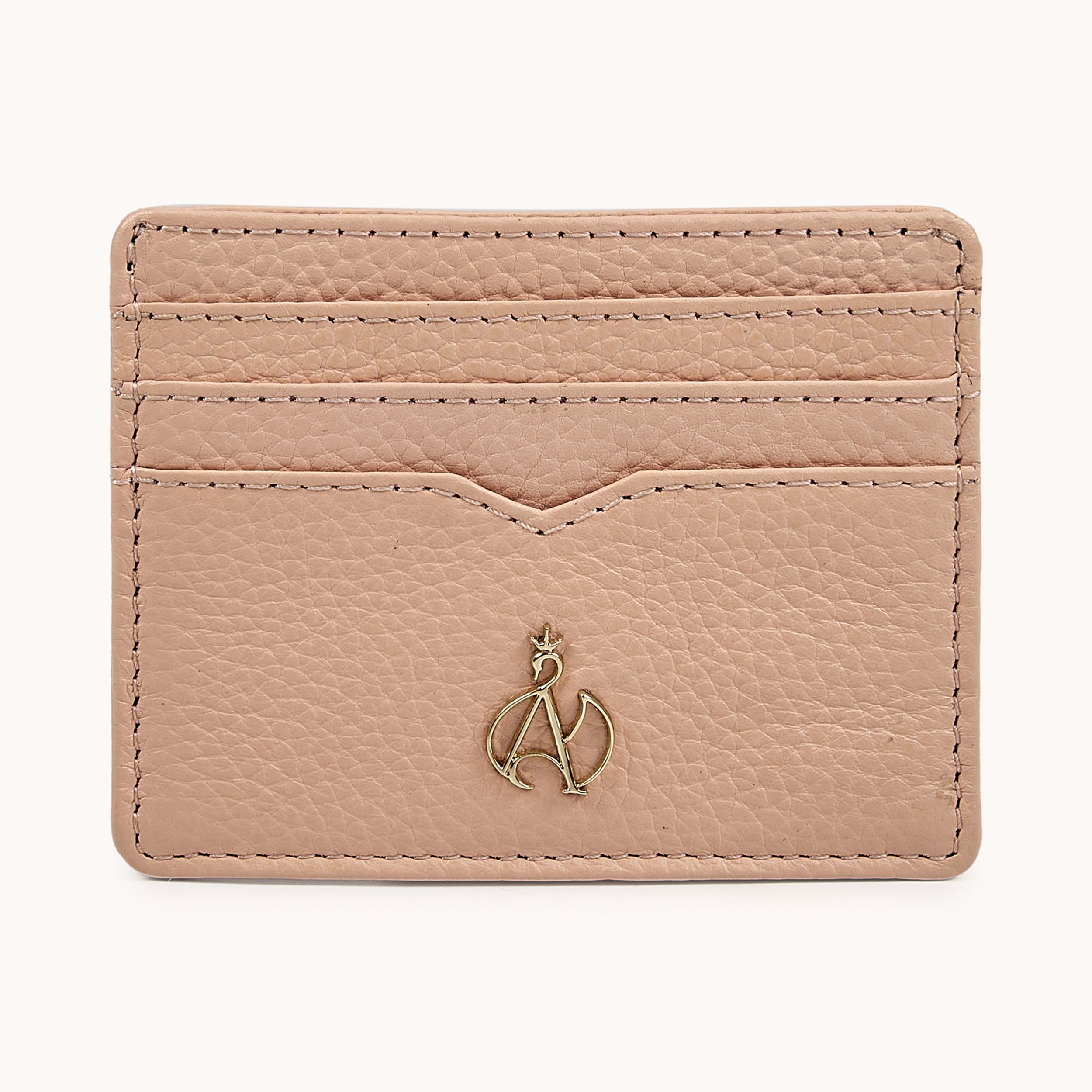 'SAVILE' Peach Real Leather RFID Cardholder