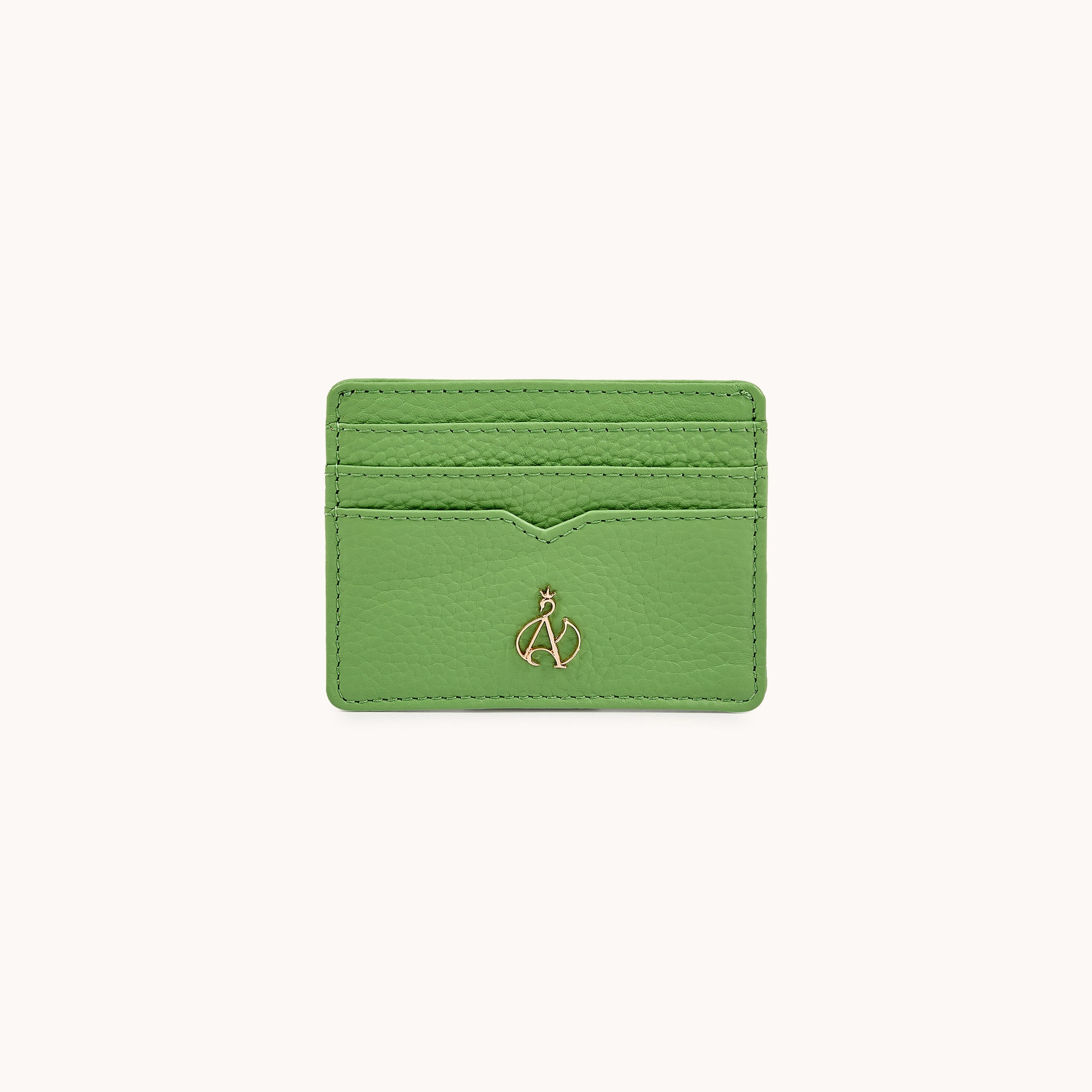 'SAVILE' Matcha Green Real Leather RFID Cardholder