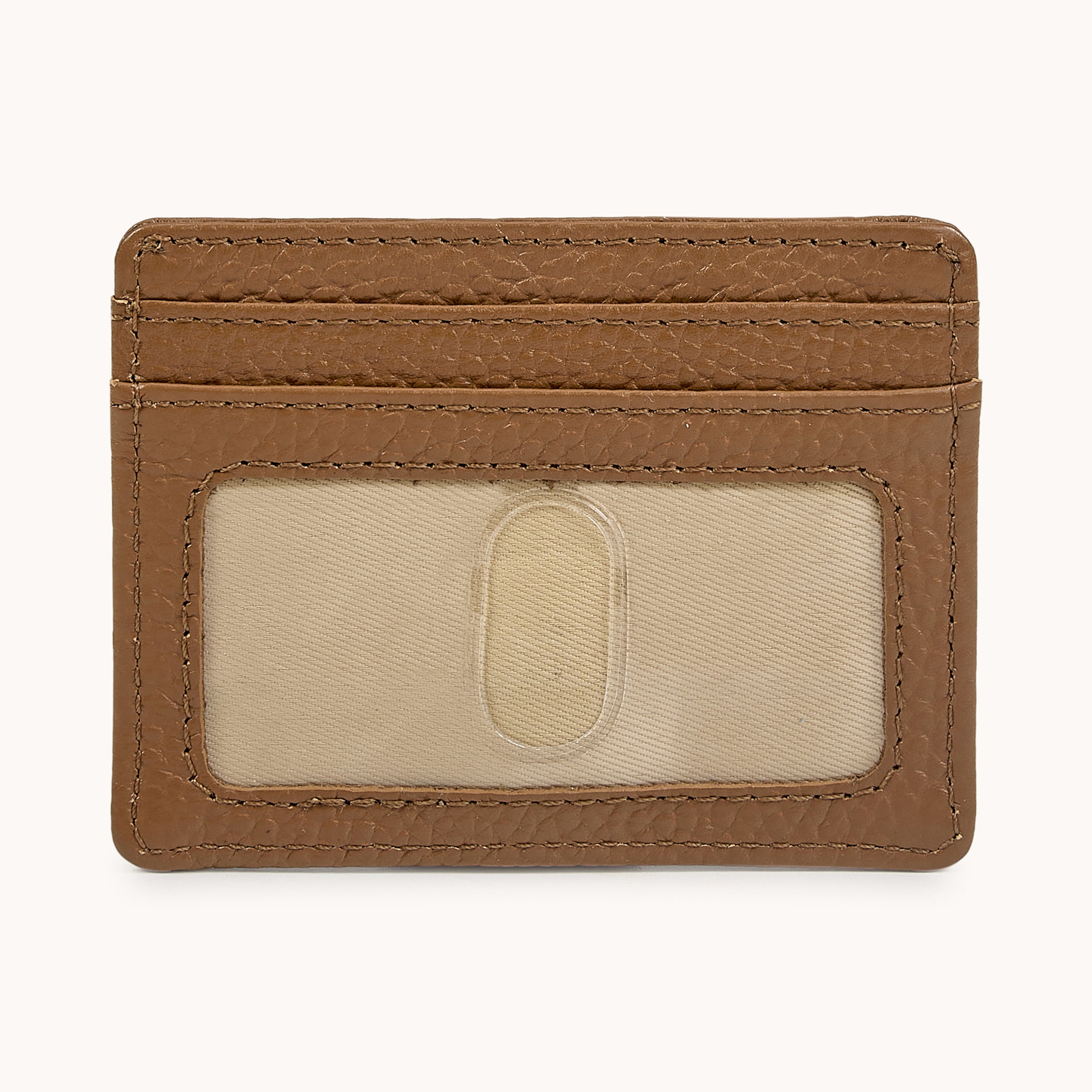 'SAVILE' Tan Real Leather RFID Cardholder