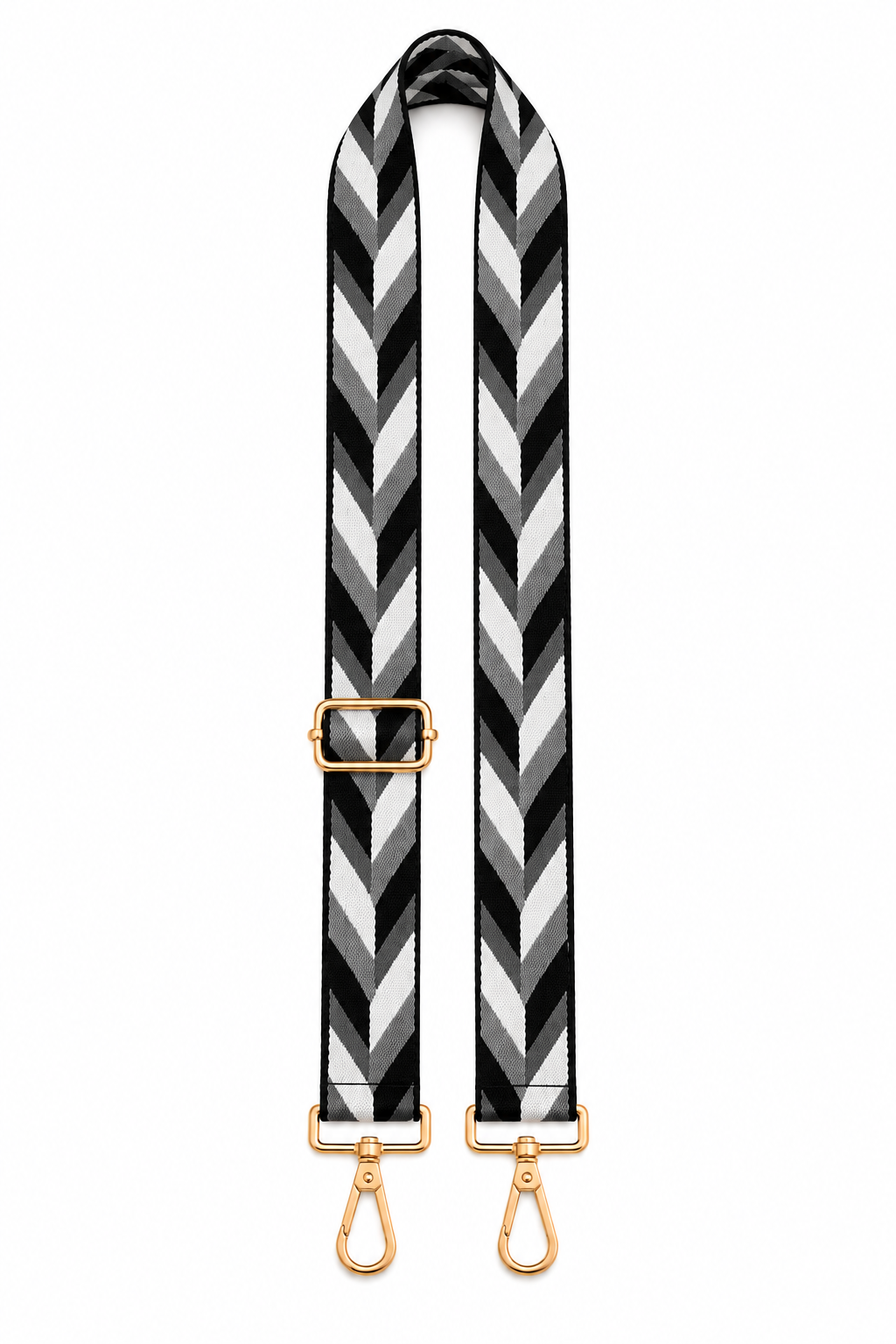 Grey Harlequin Bag Strap