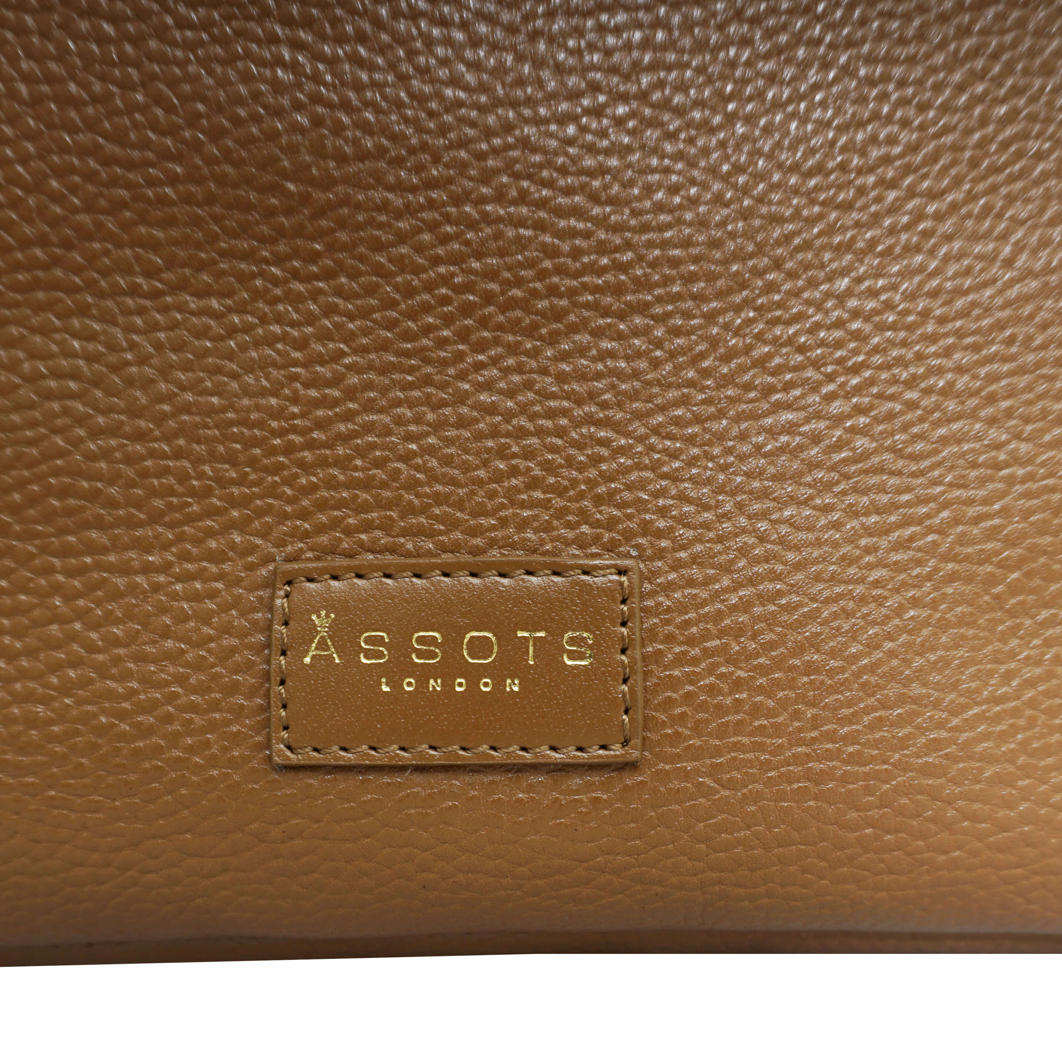 'Harriet' Tan Pebble Grain Real Leather Slouchy Hobo Bag