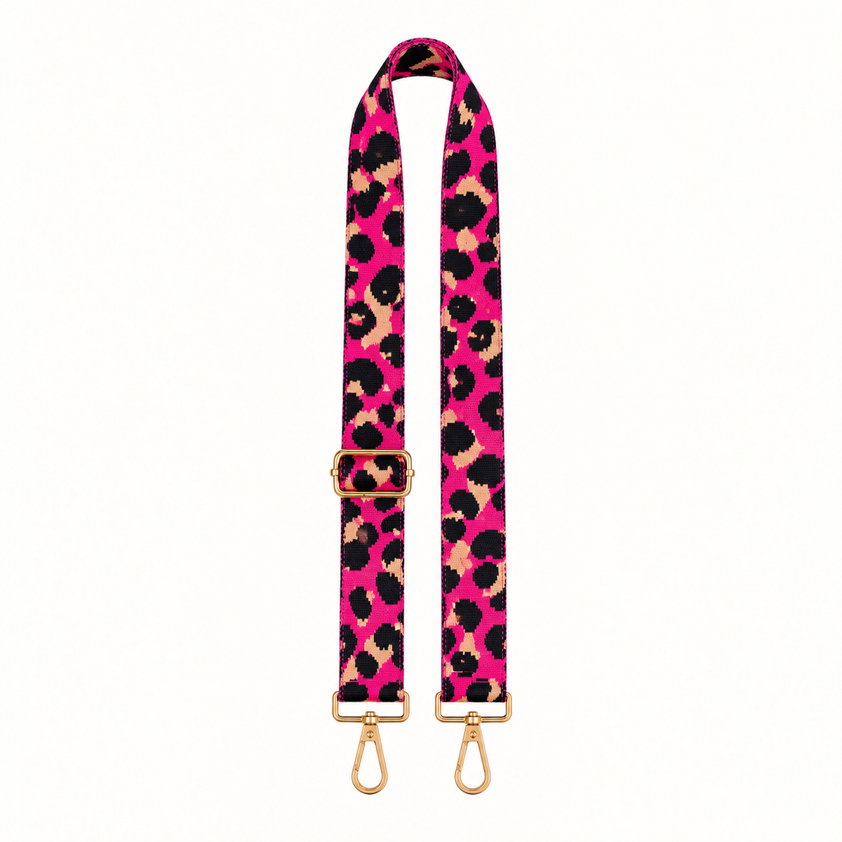 Hot Pink Leopard Bag Strap