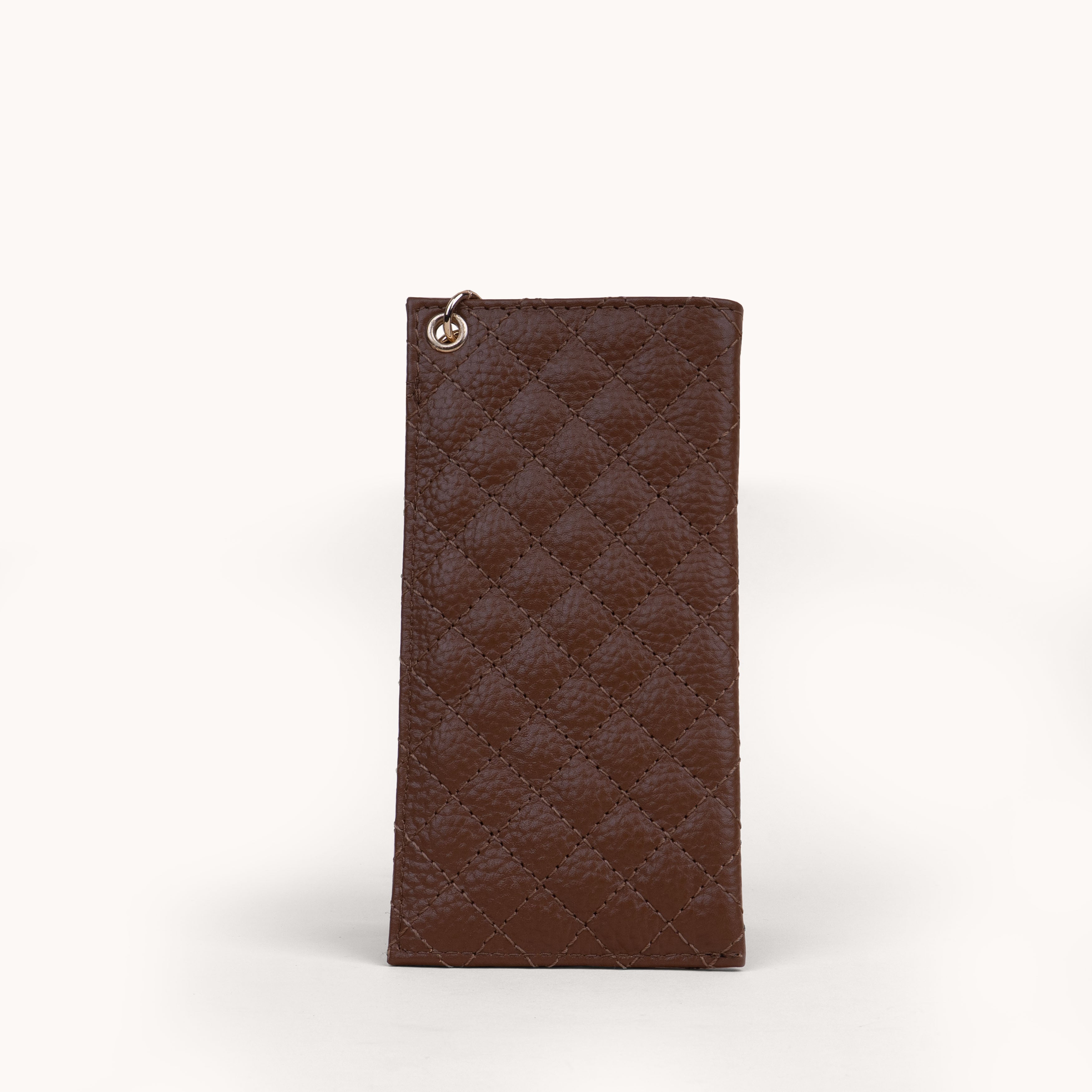 'IVY' Tan Real Leather Sunglass Case