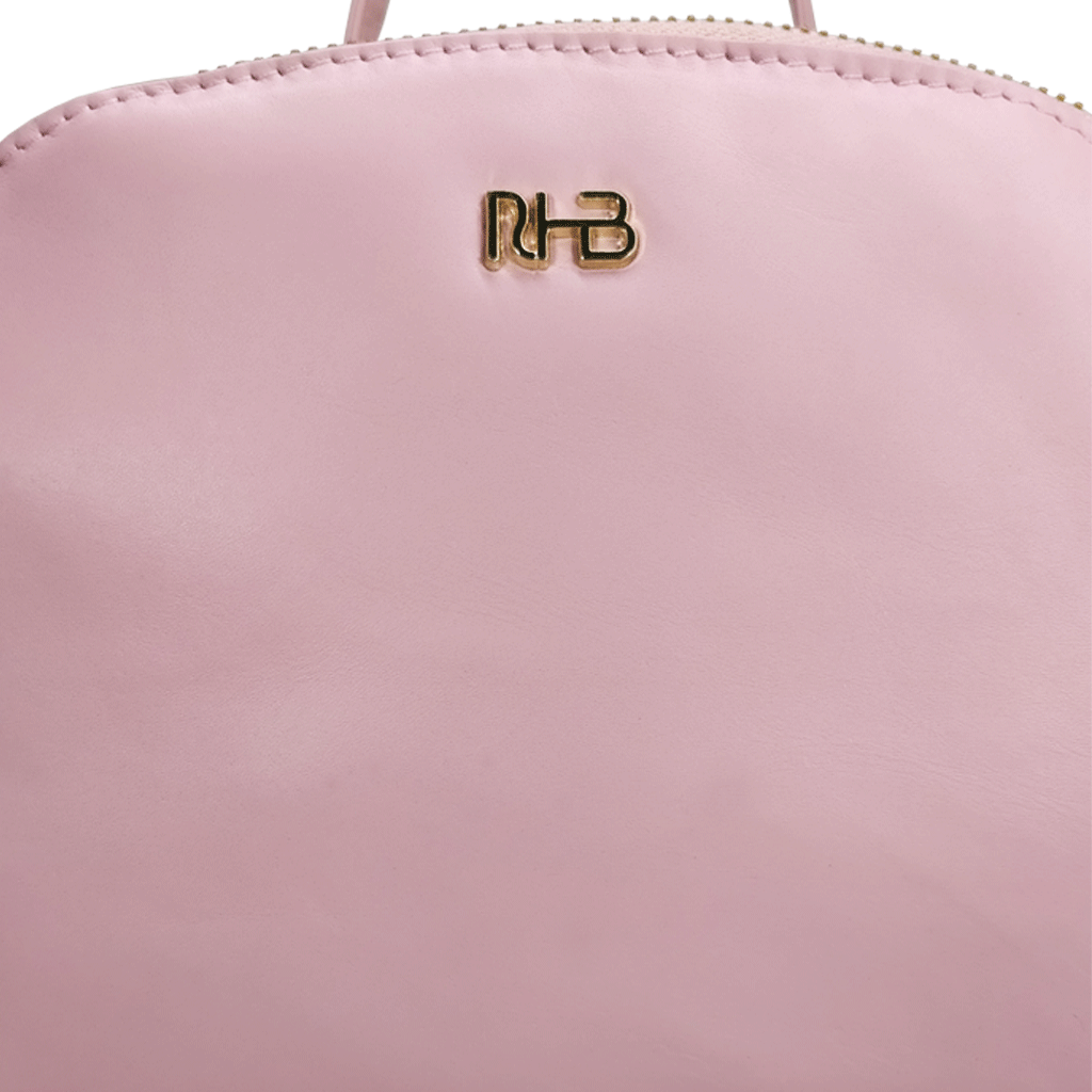 'ISABELLA' Baby Pink Lightweight Luxurious Baby Changing/Diaper Leather Backpack