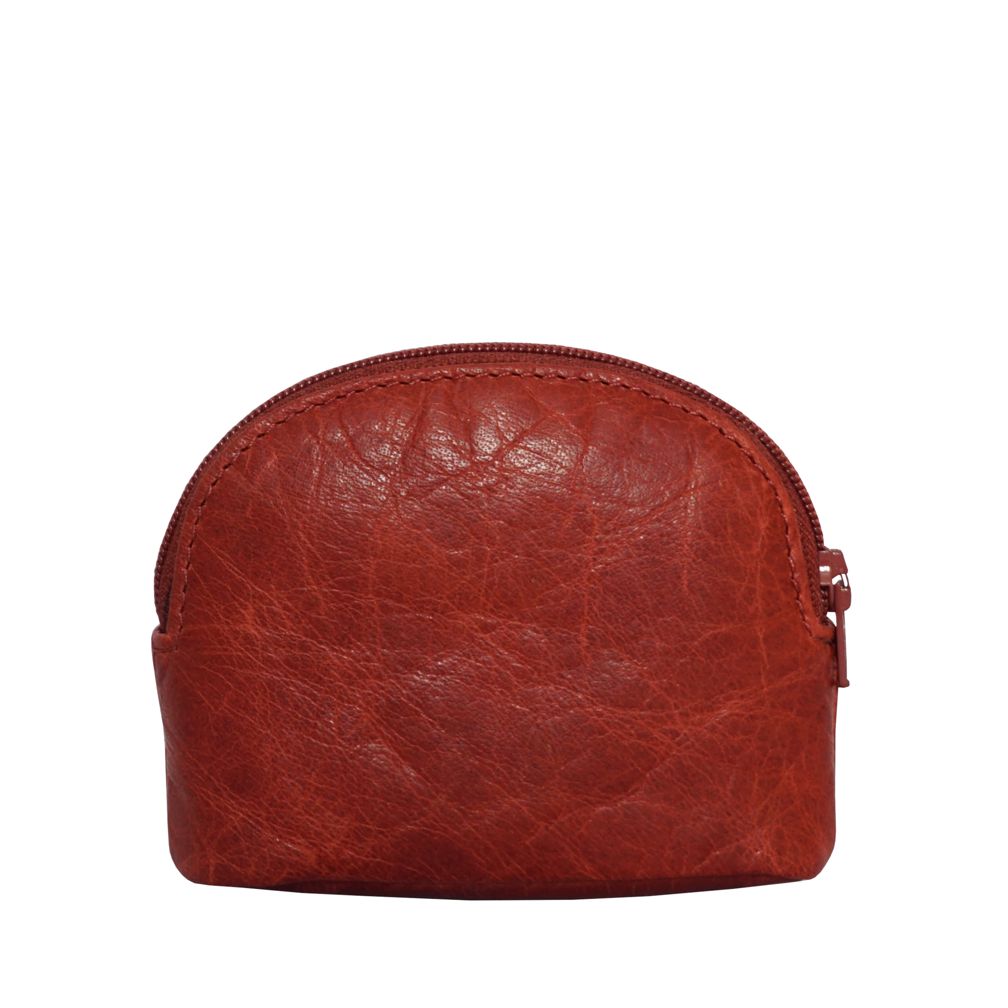 'LOTTY' Red Soft Small Leather Coin Purse