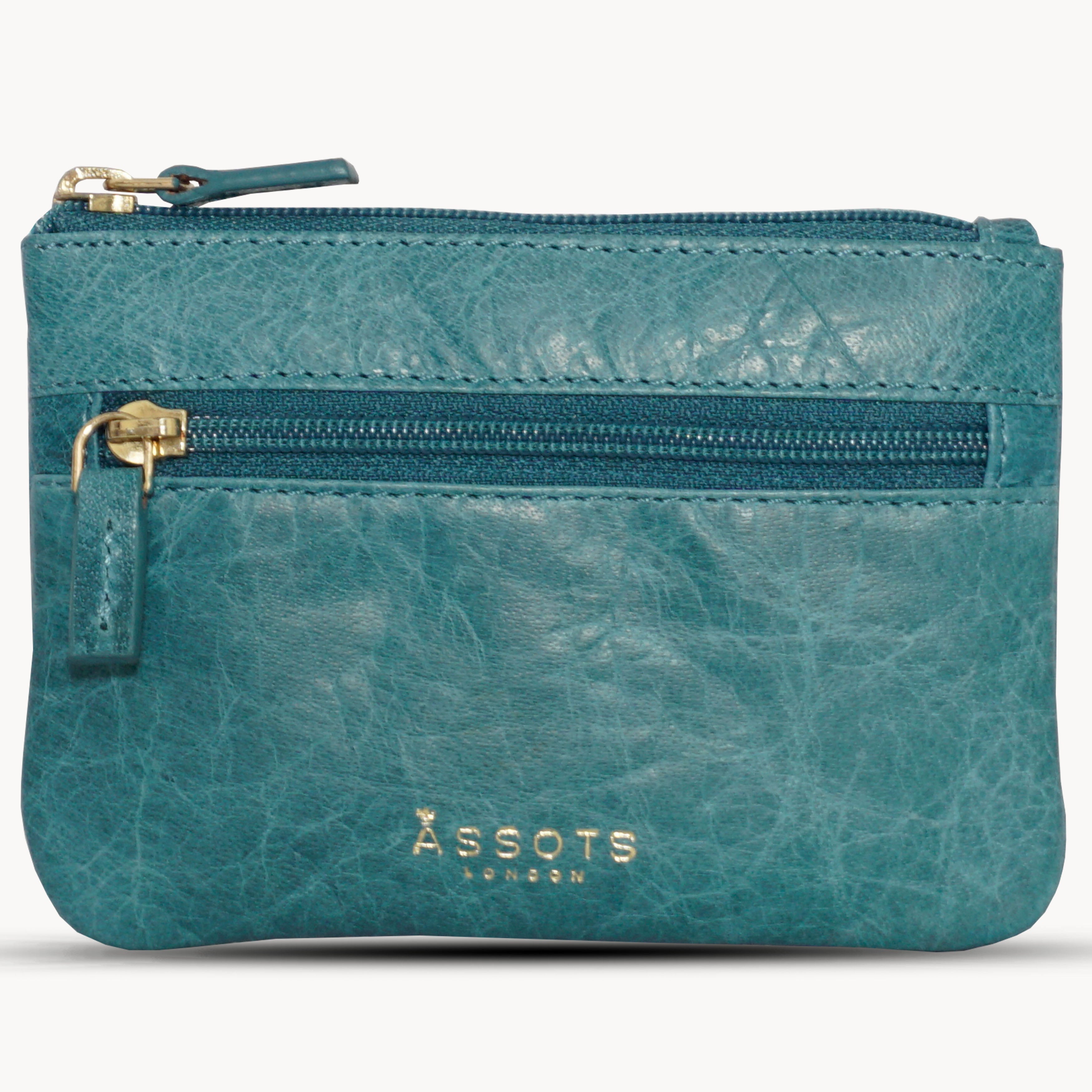 'MARY' Ocean Blue Soft Small Leather Coin Purse
