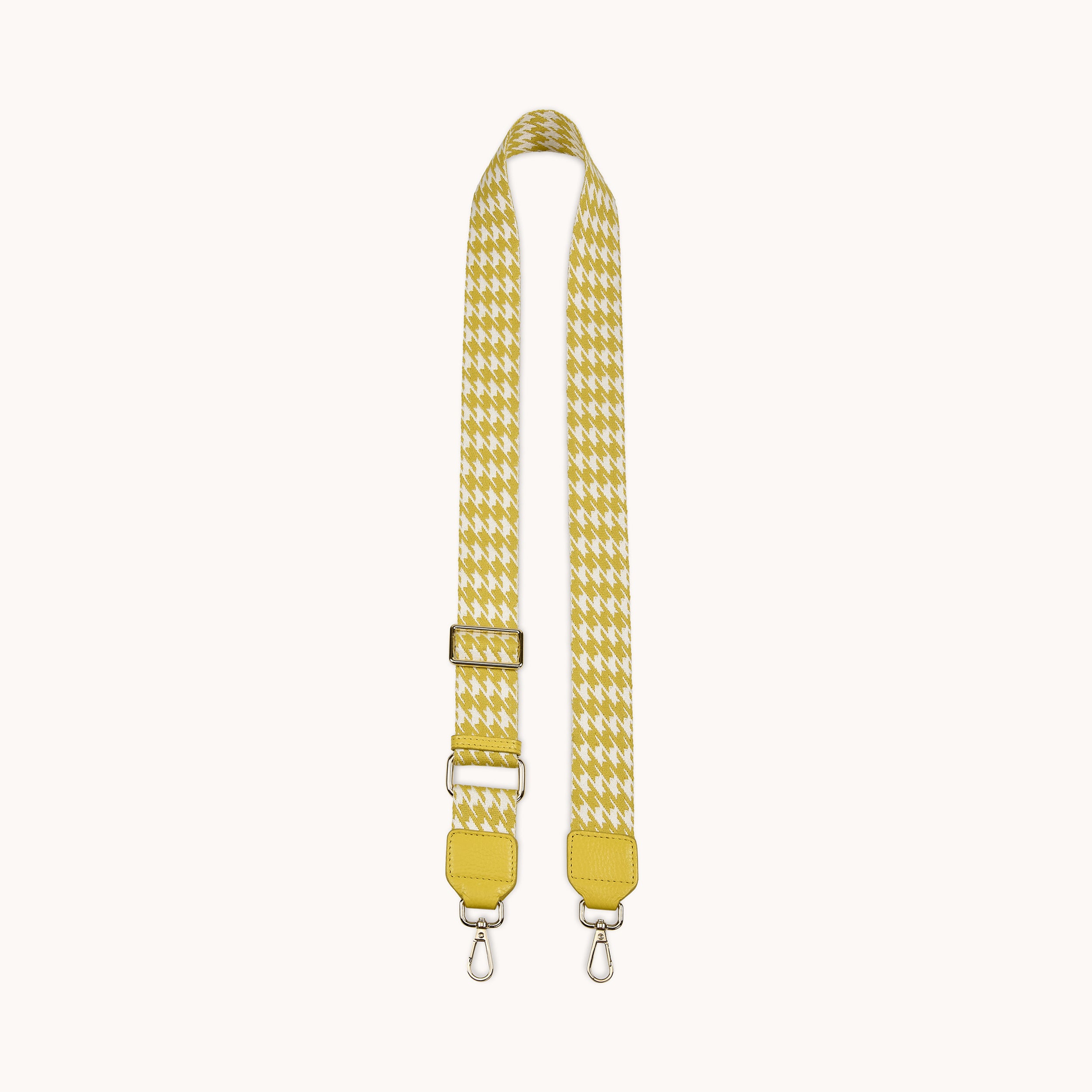 'HOUNDSTOOTH' Sunflower Yellow Crossbody Strap