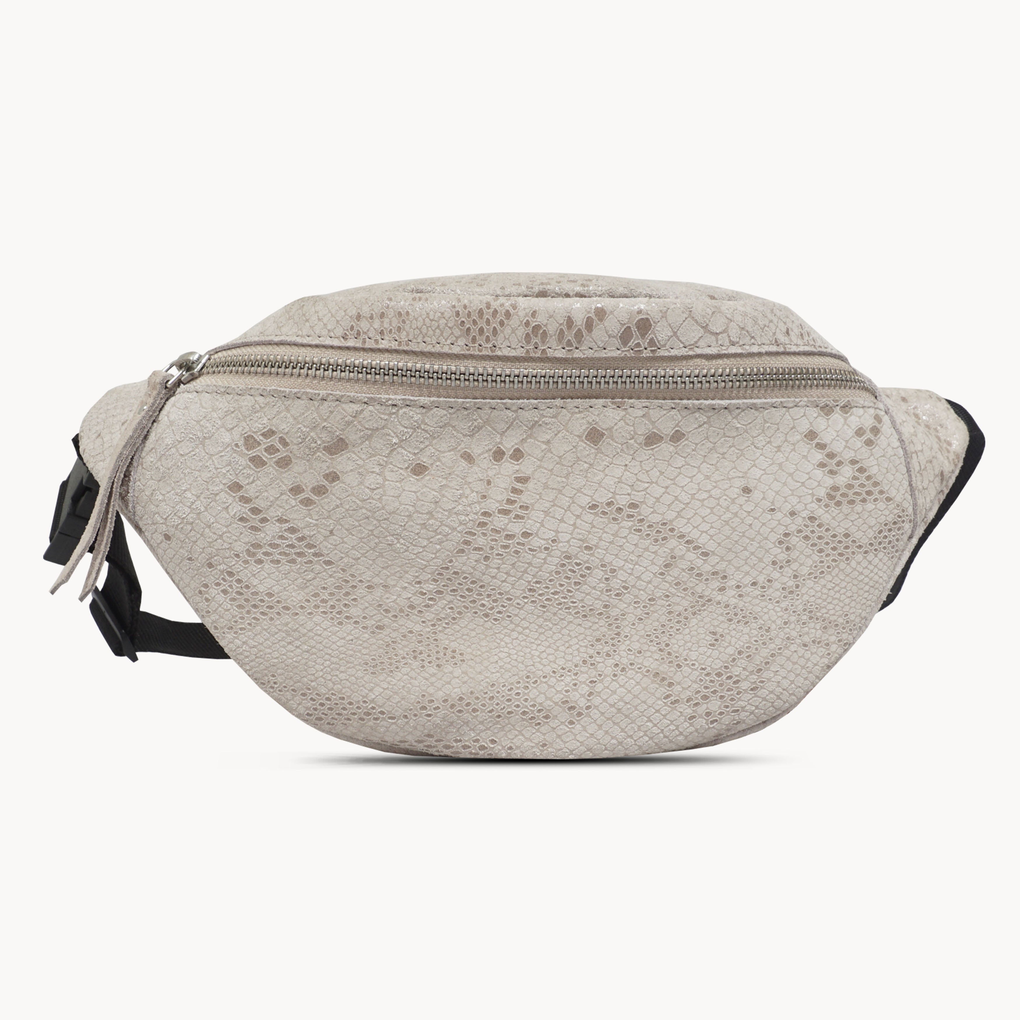 'NOAH' Nude Python Snake Leather Bum Belt Bag