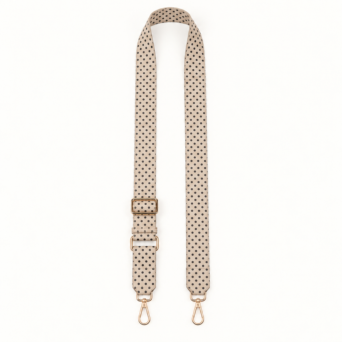 Polka Dot Leather Bag Strap