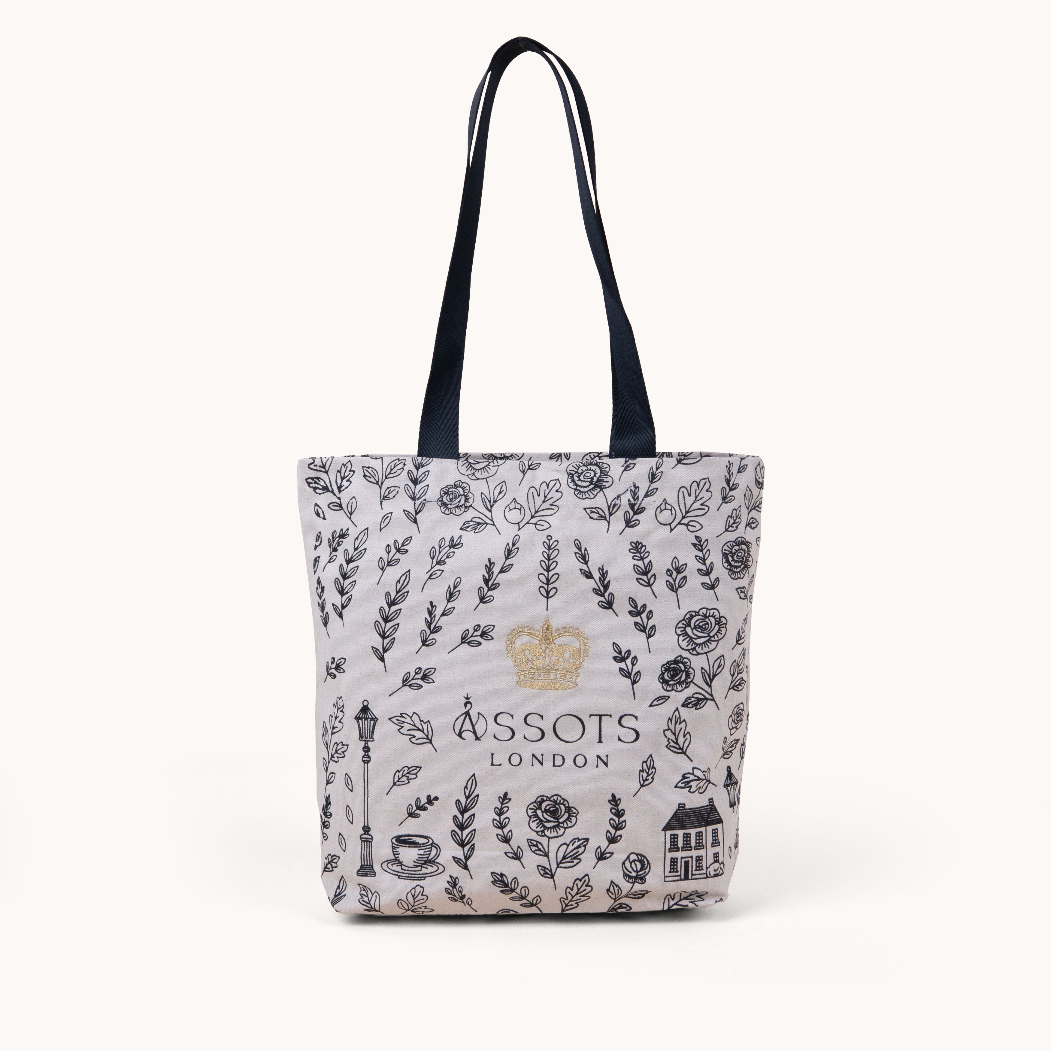 'RICHMOND' Black Canvas Shopper