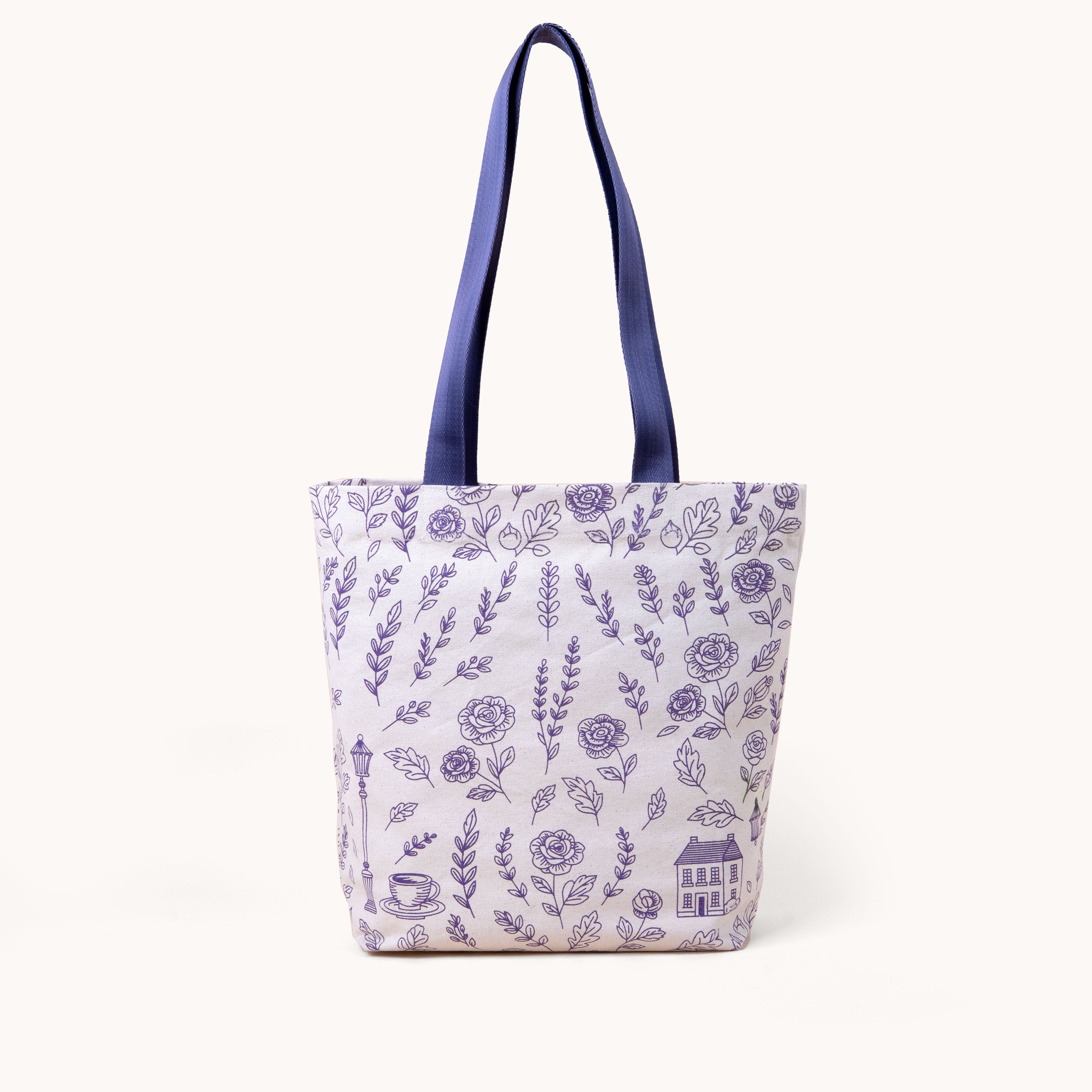 'RICHMOND' Lilac Canvas Shopper