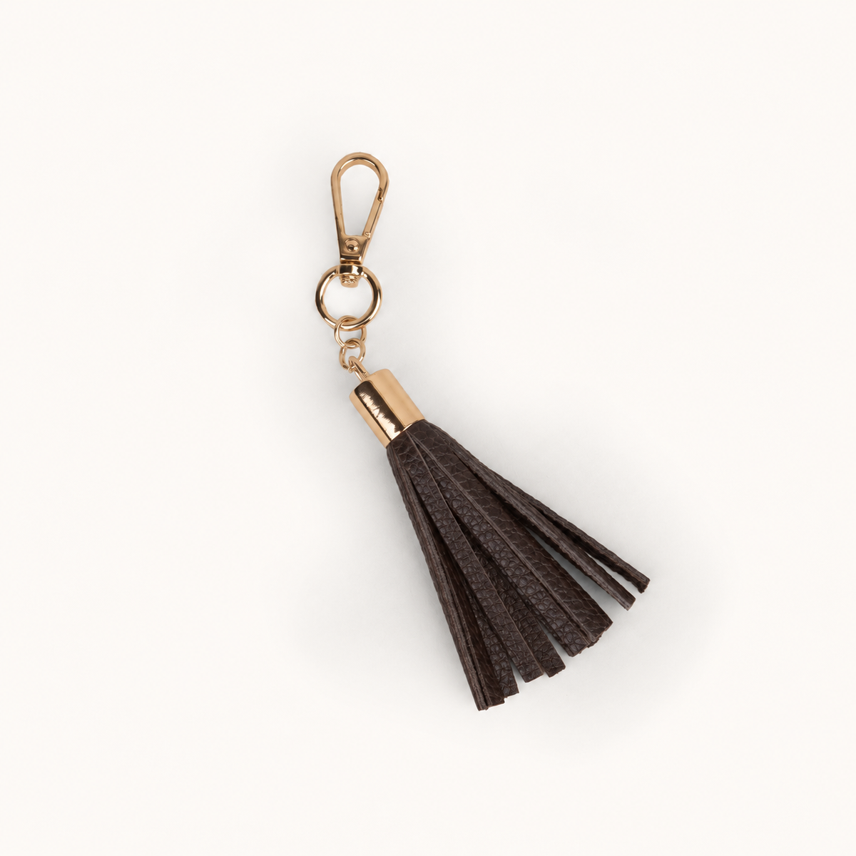 Coffee Brown Genuine Leather Tassel