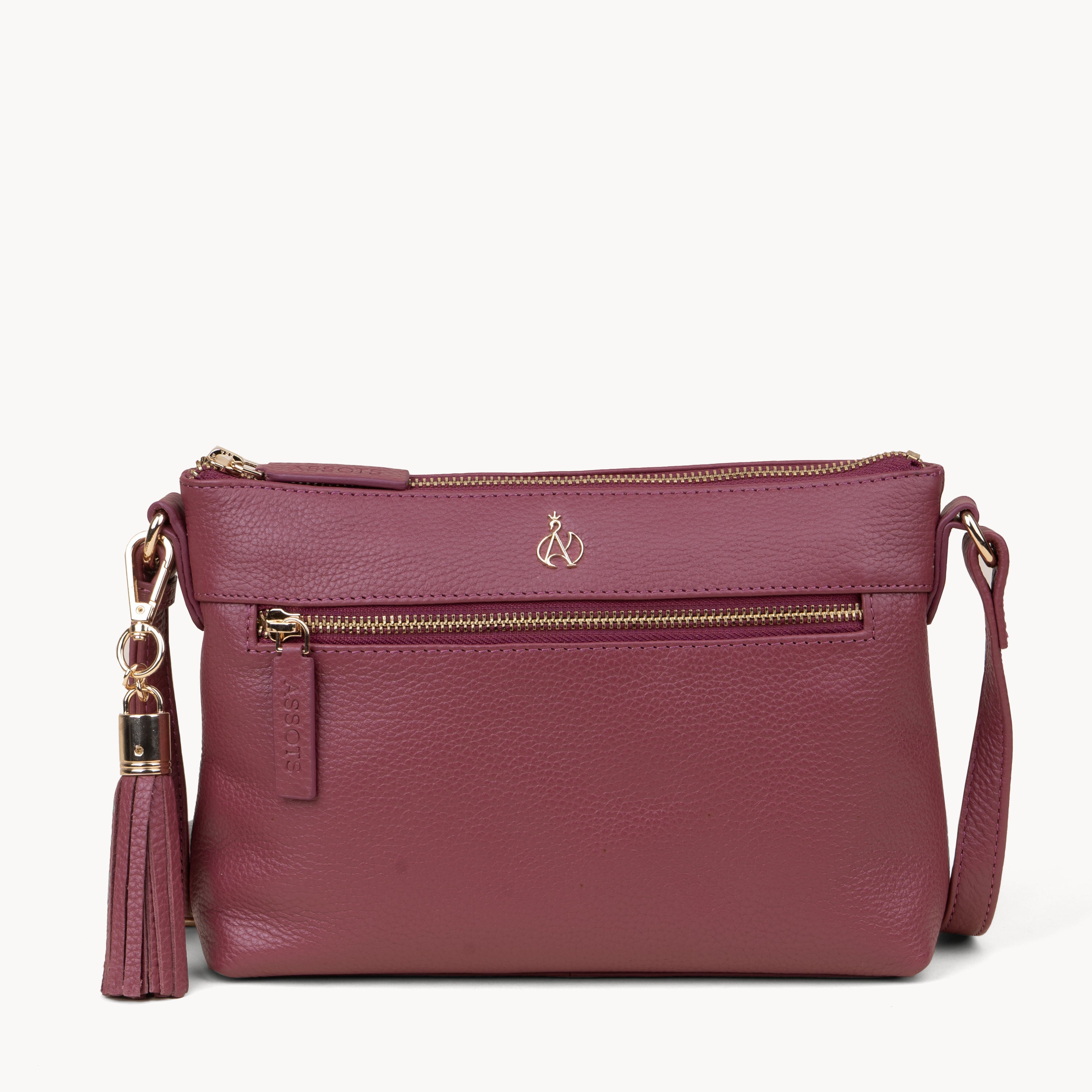 The Pink Genuine Leather Gold Tassel